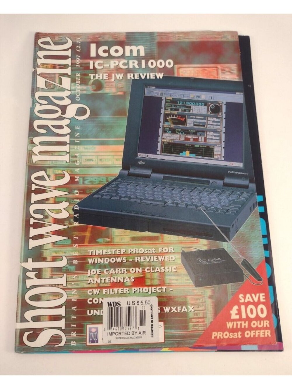 Shortwave Magazine Britain Radio Oct 1997 Antenna Weather Vintage Technology